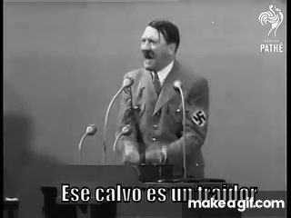 Adolf Hitler: Speech at Krupp Factory in Germany (1935) | British Pathé on Make a GIF