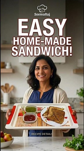 Easy Home-Made Sandwich! #shorts #sandwich #food #lifewithseemaraj