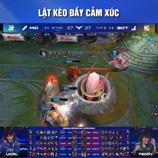 Team Mid Hoàng Gia lật kèo mãn nhãn trước team Bot và cái kết | LCK Việt Nam