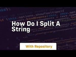 how do i split a string