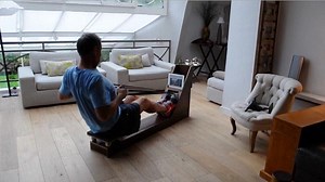 Compact rowing machine hides neatly in plain sight