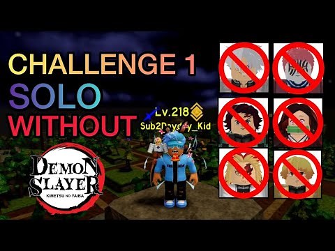 How to Solo Challenge 1 [NO DEMON SLAYER UNITS] - All Star Tower Defense