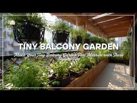 Make Your Tiny Balcony Garden Feel Massive with These Styling Tips