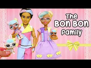 Sniffycat Barbie Families ! The BON BON Family & the Frisky Kitty ! Toys and Dolls Fun for Kids