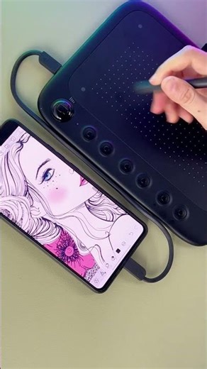 Getting started with digital art? The ugee Q6 makes it easy#ugee #pentablet #digitalart #sketch