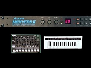 Demo :: Midiverb II on Drum Machine   Synth (Aphex riff)