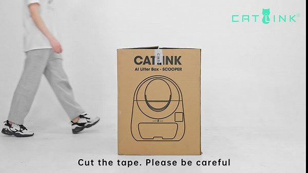 CATLINK Self-Cleaning Cat Litter Box, with Stair, One-Click Scoop, Double Odor Removal, Extra Large Automatic Cat Litter Box, Scoop-Free Covered Cat Robot Litter Box for Cat