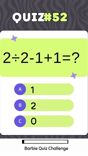 Can You Solve This? 🤯 Barbie Math Challenge 2÷2−1+1=? | 99% Get It Wrong!
