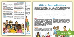 LGBTQ  Relationships Education Terminology and Definitions Adult Guidance