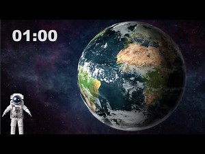 1-Minute Outer Space Timer 🌌 | Floating Astronaut | Ambient Space Music | Alarm