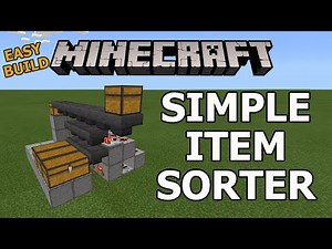 Minecraft: Simple Item Sorter tutorial [easy] (version 1.16.2)