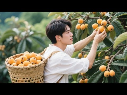 Hand-Picked Loquats Preserved In Jars: A Traditional Countryside Recipe!