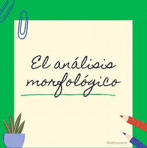 El Análisis Morfológico