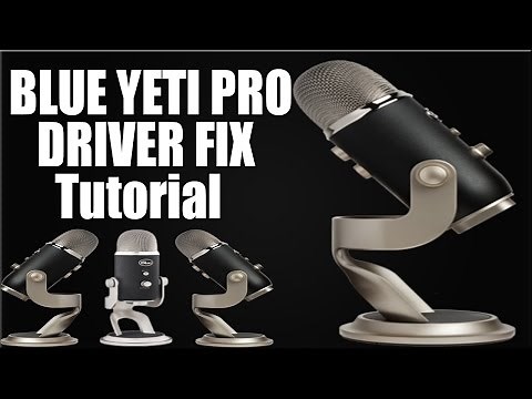 Blue Yeti Pro [Not Detected Or Not Recognized] Driver Fix (Windows 7)
