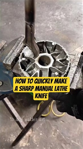 How to Quickly Make a Sharp Manual Lathe Knife #tools #diy #ideas