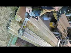Fluting with EZ Guide Rail and Plunge Router