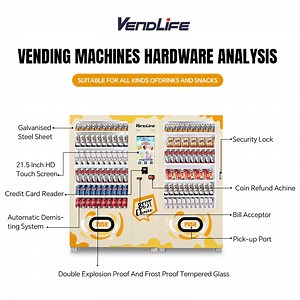 [Hot Item] Unmanned Retail Store Self-Service Automatic Touch Screen Combo Vending Machine for Foods and Drinks