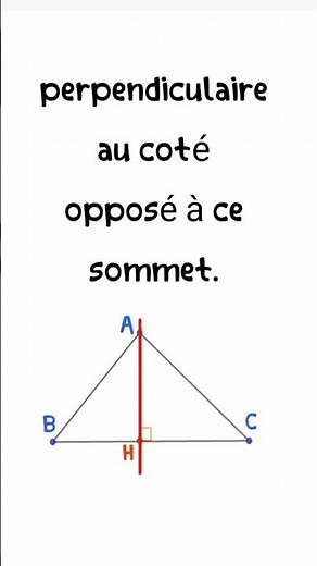 hauteur d'un triangle