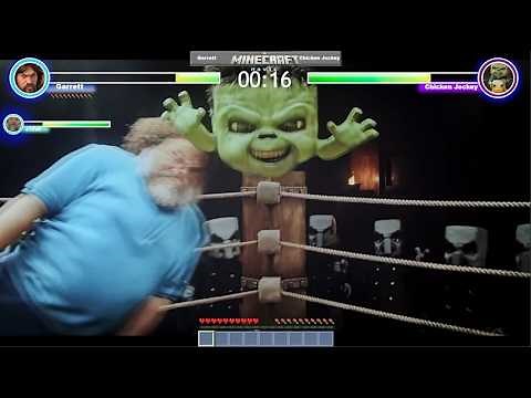 Garrett vs Chicken Jockey Fight Battle with healthbars