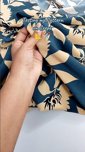 Testing New Fabric: Crepe Kurti Sample Log ✂️✨ #diy #sewing #quilted