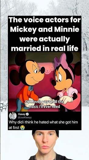 The voice actors for Mickey and Minnie were actually married in real life