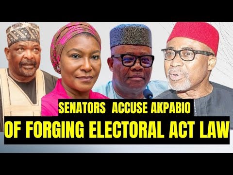 Senators DEMAND Akpabio's Resignation Over Electoral Act Forgery