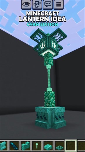 Minecraft:Lantern Idea In Cyan Edition🏮!#shorts#minecraft