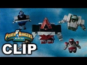Power Rangers Zeo - Super Zeo Zords/Megazord Transformation (Fight Scene vs. King Mondo)
