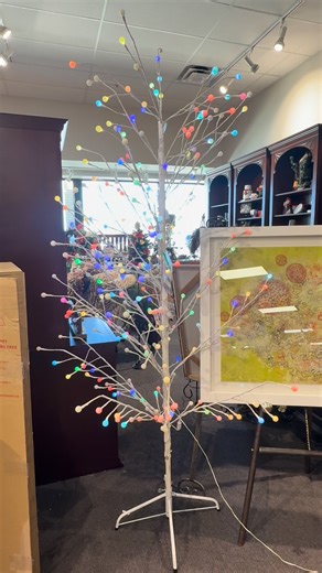 Seven-foot LED lighted color changing tree. $50 | Angels' Attic Upscale Resale in Grapevine