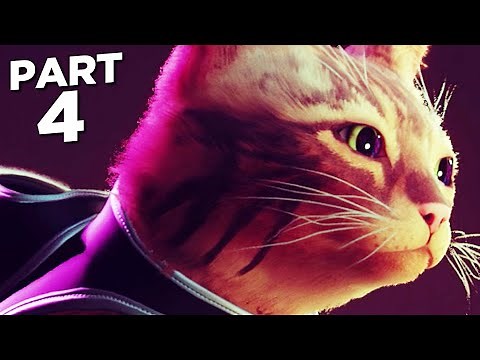 STRAY PS5 Walkthrough Gameplay Part 4 - THE SLUMS (FULL GAME)