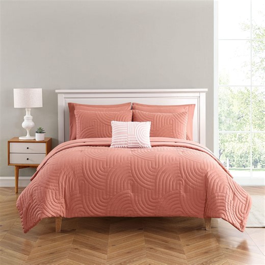 Mainstays Coral 10 Piece Bed in a Bag Comforter Set, Queen - Walmart.ca