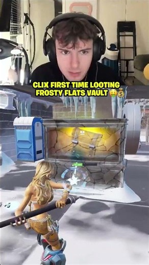 Clix's FIRST TIME looting Frosty Flats vault 🤑💰