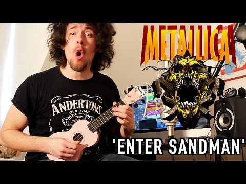 Enter Sandman by Metallica | Ukulele Cover with Guitar Solos & TABS!