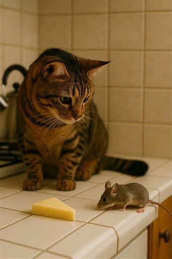 Cat and the Cheese Thief The Silent Standoff