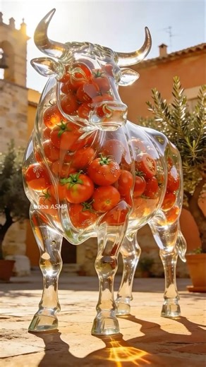 【ASMR】Satisfying Glass Animals Breaking Compilation 💤 Bull, Tomato, Ladybug Relaxation #satisfying