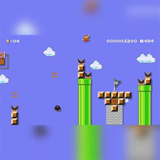 ★ Beanstalk Sky ★ 【Kaizo Lite】 by Mιşτγ_SMMツ [Misty SMM] #shorts 🍄Super Mario Maker 2 #dxn