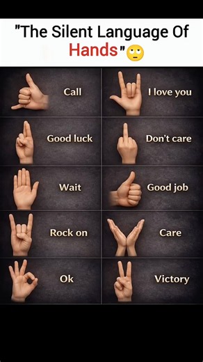 Hand Signs Everyone Should Know ✋😲🔥 #dailyenglish #english #spokenenglish #vocabulary #grammar