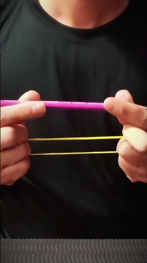 Rubber Band Through Pencil Magic Trick