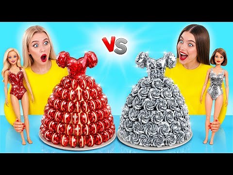 Cake Decorating Challenge Ruby vs Diamond | Eating Only Sweet 24 Hours by Multi DO Girls
