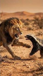 LION vs HONEY BADGER 🦁🔥 — The Most Ruthless Desert Battle Ever Caught! 🌵💀