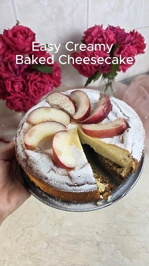 Easy Creamy Baked Cheesecake Recipe 🍰