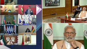 17K views · 77 reactions | COVID-19 pandemic: PM Narendra Modi attends 'Non-Aligned Movement' summit via video conferencing | The Times of India | Facebook