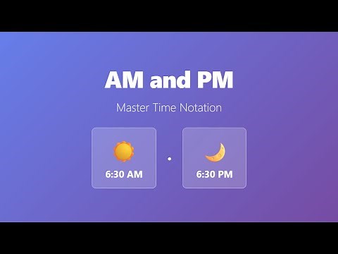 AM & PM Explained Simply | Basic English Time for Beginners