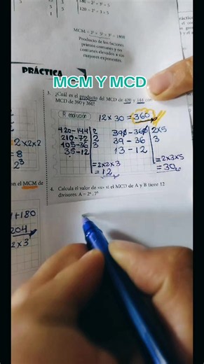 MCD y MCM: cómo calcular paso a paso