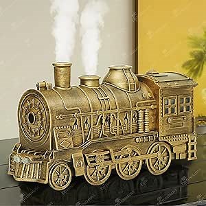 Diffuserlove Essential Oil Diffuser 300ML Train Cool Mist Humidifier Quiet Aromatherapy Diffuser with Night Light for Bedroom Desk