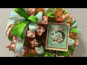 Easter wreath poof with ruffle and curl | Hard Working Mom |How to