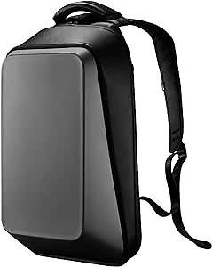 ROCKROOSTER CUBE Business Backpack for Men, Laptop Backpack Hard Shell Square Shaping Backpack for Men, Anti Theft, Waterproof, Shaping Backpack C1-Grey