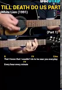 Till Death Do Us Part - White Lion (Easy Guitar Chords Tutorial with Lyrics) part 1 SHORTS REELS | Doc OTEP Studio