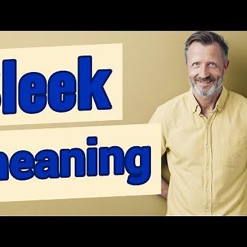 Sleek | meaning of Sleek