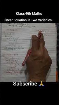 Find solutions of the form x=a, y=0 and x=0, y=b for the following pairs of equations..... #maths